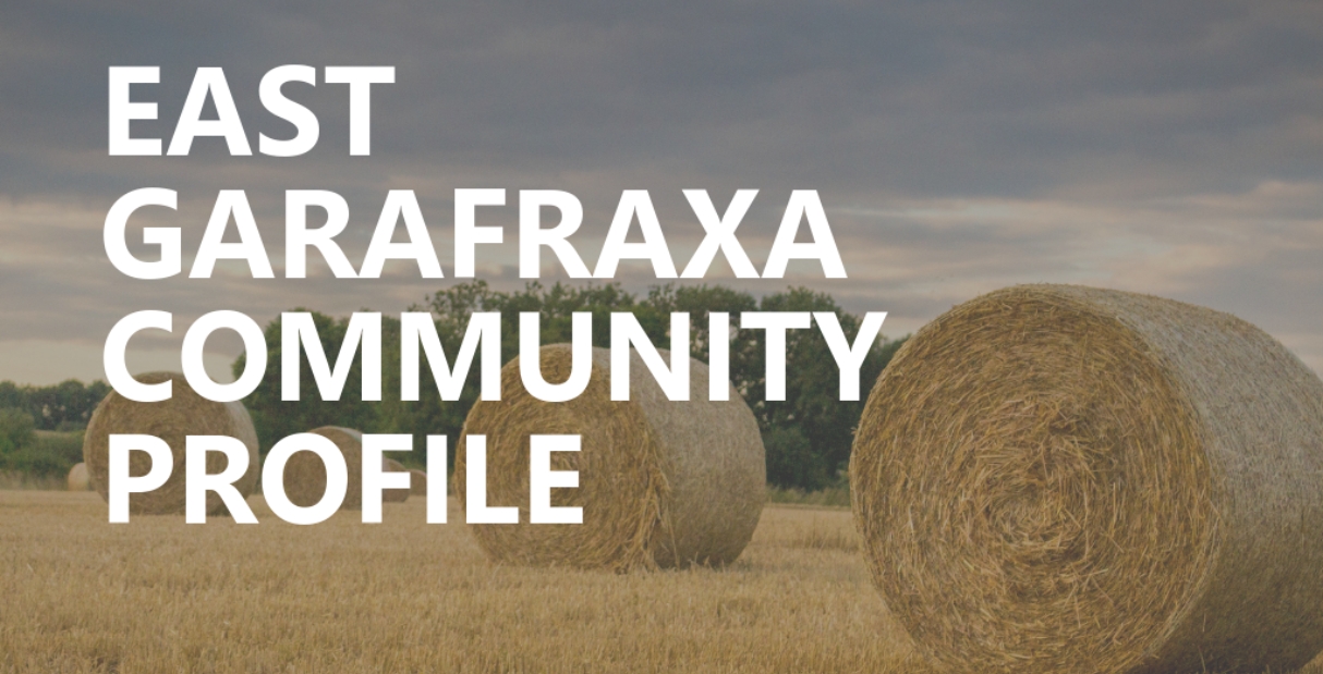 Hay bales in open field